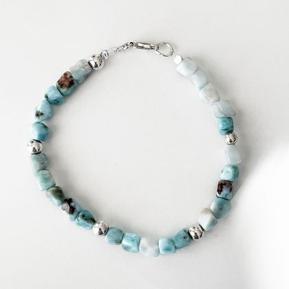 Larimar Sea Blue Bracelet